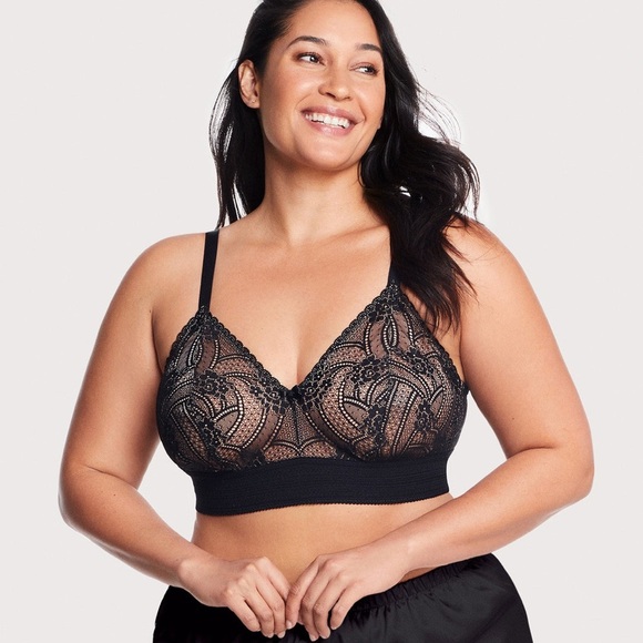 Glamorise Bramour Gramercy Luxe Lace Bralette size 42C - Picture 2 of 7